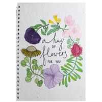 Growing Paper A hug of Flowers Notebook